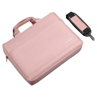 安居先森 B023 03系款 简约电脑包双肩包14寸37*28*7cm牛津布 粉色
