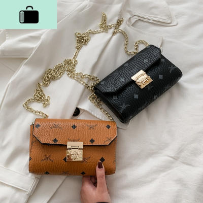 链条小包包女2020新款韩版时尚印花手拿包单肩包斜挎包信封小方包NEW LAKE女手包