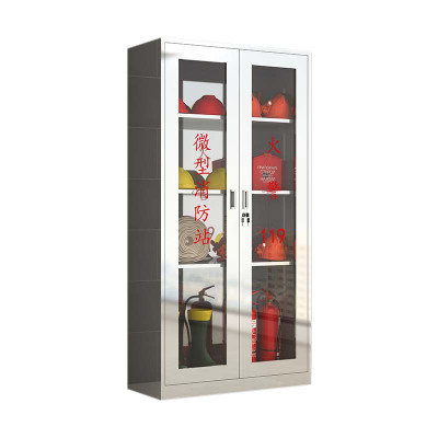 东升顺304不锈钢应急物资柜消防救援器材箱防护用品柜室外微型消防柜1800*900*400(加厚201材质)不含器材