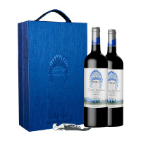 中粮名庄荟智利干红葡萄酒圣利亚酒庄柏玥甄选750ml*2支 礼盒装