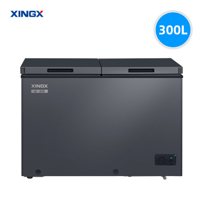 星星XINGX BCD-300C/DC双温卧式冷藏冷冻家用冷柜300C/DC