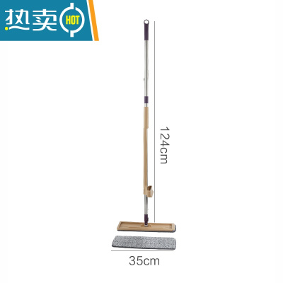 敬平免手洗平板拖把木地板家用懒人干湿网红拖地器一拖两用地拖布净