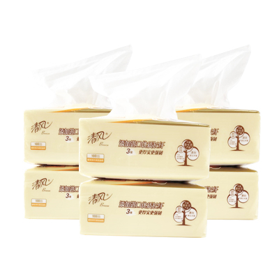 清风 AR62STM1萌宠系列三层100抽亲肤抽纸 6包*1提