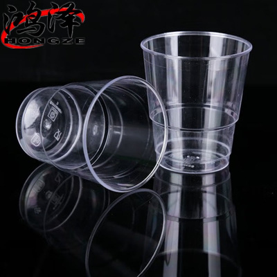 鸿泽一次性航空水晶杯 220毫升1000个/箱透明1箱