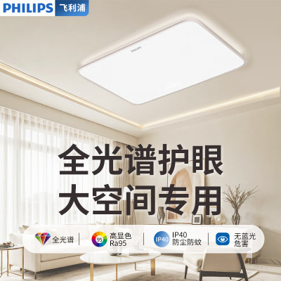 飞利浦(PHILIPS)护眼吸顶灯 全光谱客厅书房卧室现代简约灯具怡轩