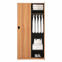 豫仲迈 密码锁钢制仿木纹更衣柜二门储物柜/台