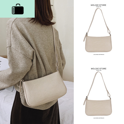 通勤腋下包女包包2020新款潮ins夏天夏季单肩斜挎休闲法棍包小包NEW LAKE女士单肩包