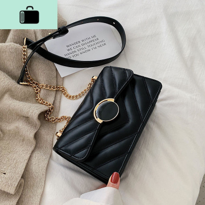 上新包包女2019夏季新款韩版百搭单肩包链条斜挎菱格小方包潮女包NEW LAKE女士单肩包