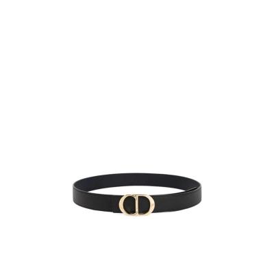 迪奥(Dior)小牛皮Logo搭扣腰带35cm男士时尚百搭休闲商务皮带