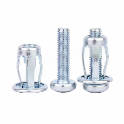 JIBIN/继彬 GB22795-表1 花瓣螺母膨胀螺丝 碳钢 4.8级 镀白锌 M6×20 个