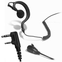 ABELL 国通耳机 GT100 K孔 柔软耳挂对讲机通用耳机 适配K孔对讲机