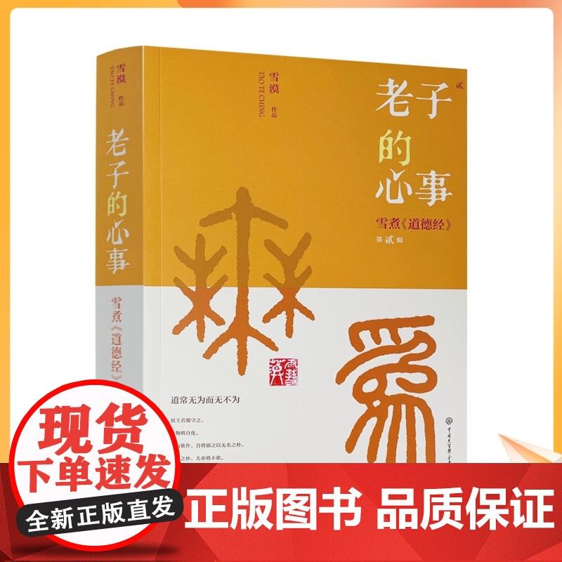 正版 老子的心事 雪煮《道德经》第二辑 雪漠 作品 中国古代哲学书 道家 宗教哲学 中国哲学 中国大百科全书出版