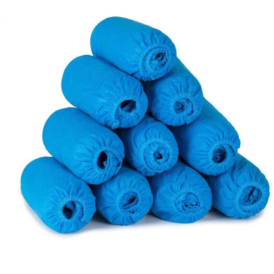 DINTHIN DS-XT40-15 4g一次性加厚无纺布鞋套 40*15cn 均码 1包 蓝色