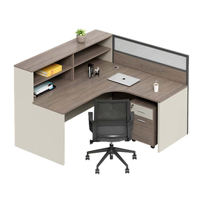 铭威盾职员办公桌员工位卡座屏风位桌椅组合单人位[含柜/椅]