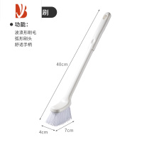 三维工匠长柄小头马桶刷卫生间清洁刷无死角坐便器刷壁挂式厕所刷子