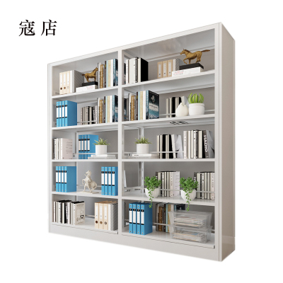 寇店钢制置物架图书馆单双面书店阅览室货架档案架资料架双面一列二