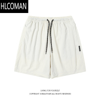 HLCOMAN户外轻薄速干可收纳男士短裤夏季运动宽松透气抽绳五分裤