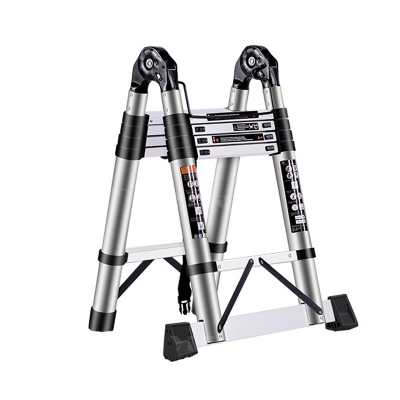 翌嘉 YJ40625072铝合金多功能人字梯 2+2米多功能人字2米直梯4米