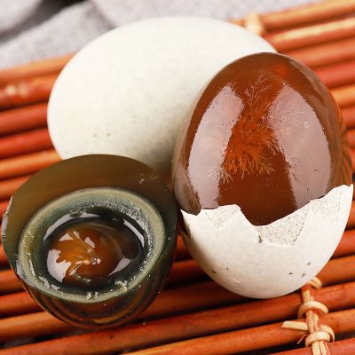 [西沛生鲜]河南特产松花皮蛋 6枚 单枚50-60g 正宗土鸭蛋新鲜腌制溏心皮蛋