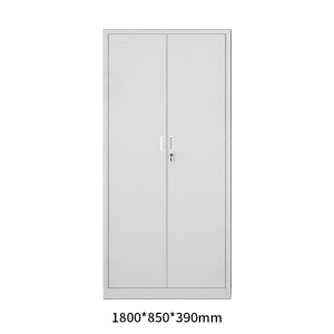 匡大 文件柜铁皮档案柜办公柜两门通体五层钢柜 白色