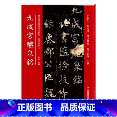 [正版]0减40九成宫醴泉铭欧阳询全彩色放大本技法解析全帖历代书法碑帖导临教程楷书系列15繁体释文原帖书法毛笔软笔字帖