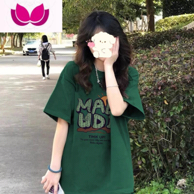 七斓美式复古短袖T恤女夏新款ins潮oversize宽松显瘦慵懒半袖上衣服