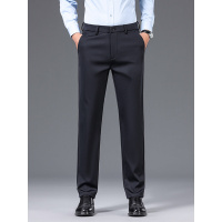 锦纶羊毛混纺大码男装高档轻奢商务日常上班通勤弹力如意腰休闲裤