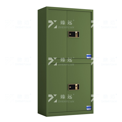 臻远 ZYJJ-80085 保密柜 绿色分双节指纹锁 长900*宽420*高1900mm 单位:1台