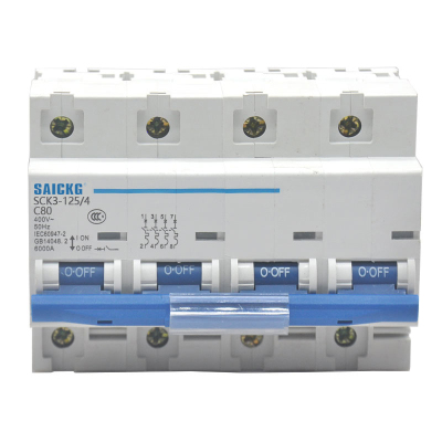 赛驰科技(SAICKG) SCK3-125/4 4P C80 低压空气开关 (单位台) 蓝白