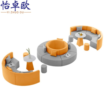 怡卓欧沙发茶几组合圆弧型套