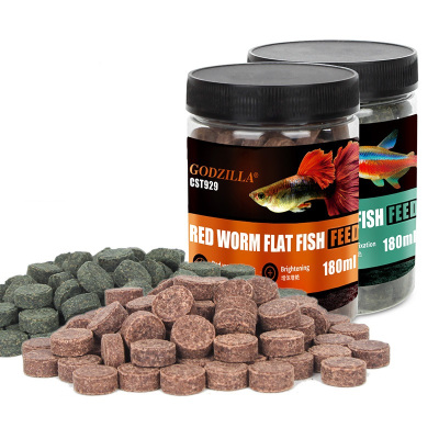 小型鱼贴片鱼食孔雀鱼饲料热带鱼红绿灯科凤尾斗鱼幼鱼苗粮食颗粒