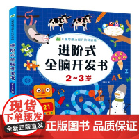 儿童思维训练2-3岁图书 进阶式全脑开发书三岁宝宝数学逻辑书本两岁幼儿益智游戏书籍连线专注力早教启蒙书幼儿园小班中班童书