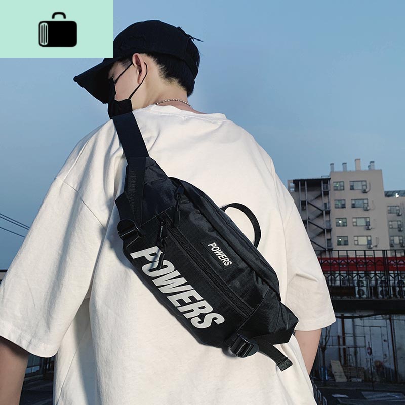 潮牌胸包男斜挎包时尚潮流街头休闲男士小挎包学生单肩运动腰包女NEW LAKE男士单肩包