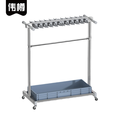 伟樽不锈钢拖把架双排20拖48钩97*50*122cm个