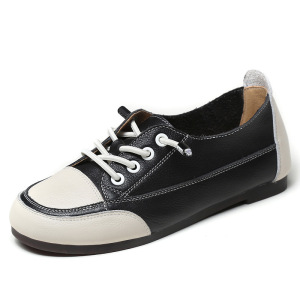 春夏新款软皮软底小单鞋女平跟真皮森系懒人鞋女鞋轻便出行