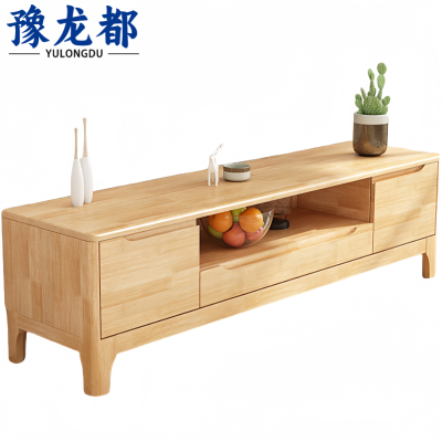 豫龙都 实木电视柜 单抽个