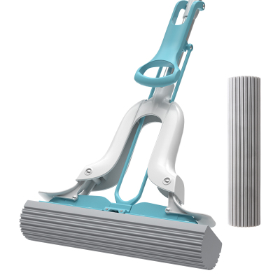 美丽雅海绵吸水拖把家用胶棉对折式一拖净挤水卫生间干湿两用拖把