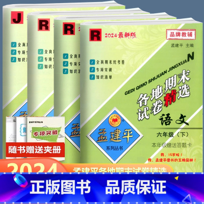 全4册 语文数学英语科学 六年级下 [正版]2024孟建平各地期末试卷精选语文数学英语科学 六年级下册人教版教科版北师版