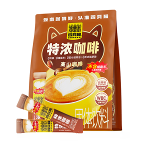 四只猫咖啡云南 特浓咖啡25条 0植脂末速溶咖啡粉 冲调饮品 375g