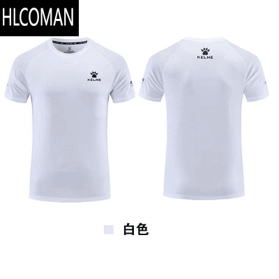HLCOMANKEL足球运动休闲T恤男女夏季短袖透气速干衣夜跑健身日常