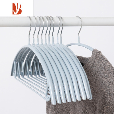 三维工匠衣架家用挂衣防肩角防滑衣服挂不鼓包浸塑晾晒衣架子宿舍衣撑