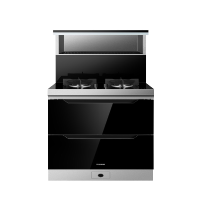 火星人(marssenger)集成灶JJZT-F77BX01L钢化玻璃台面油烟机燃气灶消毒柜 左排烟 天然气