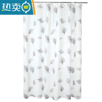 敬平u型浴帘杆免打孔套装伸缩卫生间淋浴隔断帘洗澡间防水帘u型帘