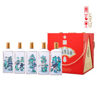 52度春夏秋冬五福吉运酒 浓香型白酒 500mL*5整箱礼盒装