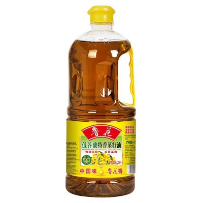 鲁花低芥酸特香菜籽油2L 物理压榨 非转基因