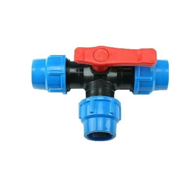 伟鹏双兴 PE快接三通球阀 25蓝色(6分)个