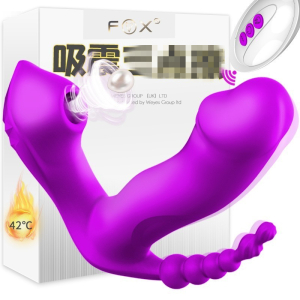 FOX 萌狐M6 女用外出隐形内裤穿戴无线遥控防水充电变频跳蛋吮吸震动棒智能加温加热女性自慰器成人情趣女性系列用品