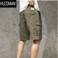 HLCOMAN夏季迷彩工装短裤男潮牌潮流运动工作中裤宽松五分休闲裤薄款