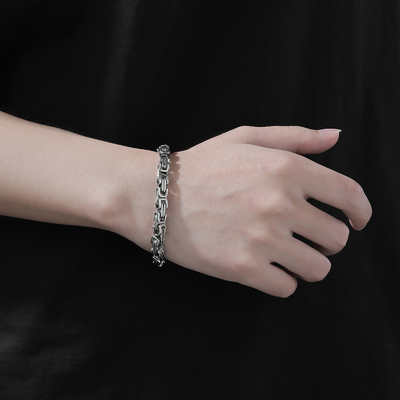 狂飙同款极简冷淡风手链男潮小众设计钛钢男生嘻哈简约手饰不掉色送女朋友老婆情人节七夕生日礼物