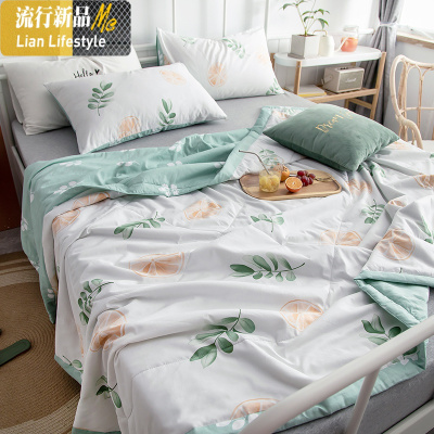 夏凉被空调被夏被太空被棉棉可水洗被子单人双人夏季薄款被芯 三维工匠